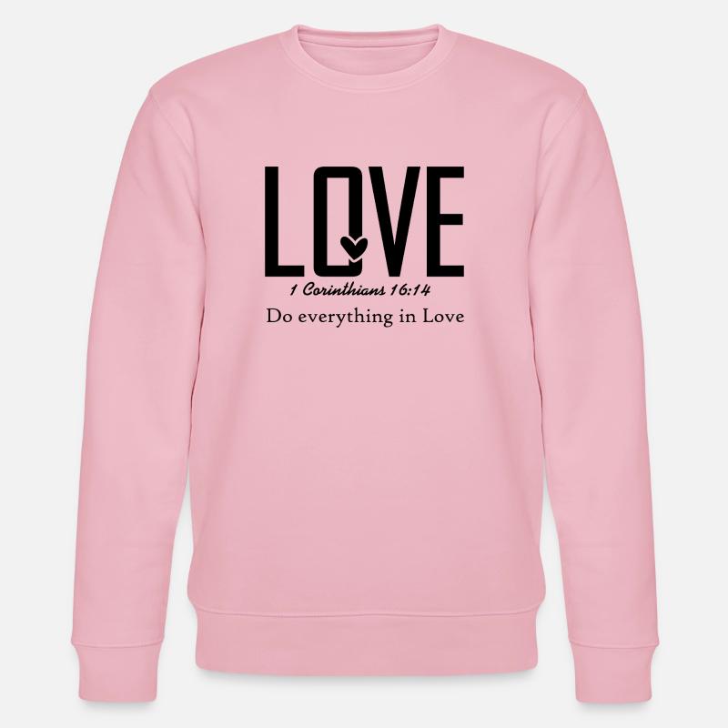 Design analysis missing – upload image again - Stanley/Stella CHANGER Unisex Organic Sweatshirt - cotton pink
