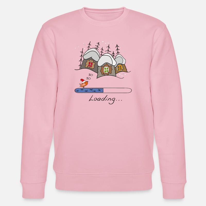 Weihnachtszeit Loading - Stanley/Stella Unisex Bio-Sweatshirt CHANGER  - Hellrosa