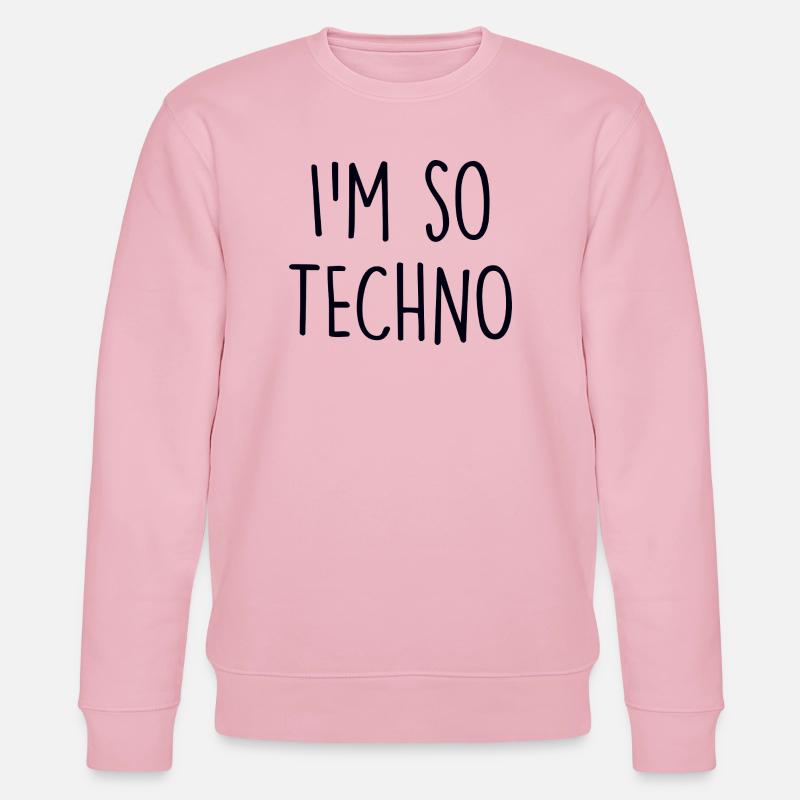 Techno lover - Stanley/Stella Unisex Bio-Sweatshirt CHANGER  - Hellrosa