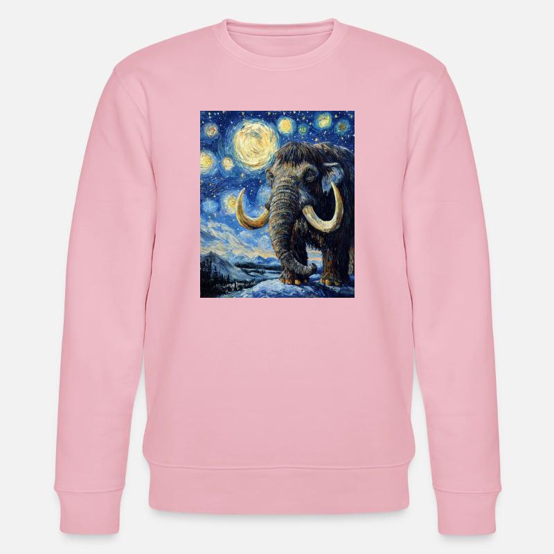 Mammoth Van Gogh Starry Night - Stanley/Stella CHANGER Unisex Organic Sweatshirt - cotton pink