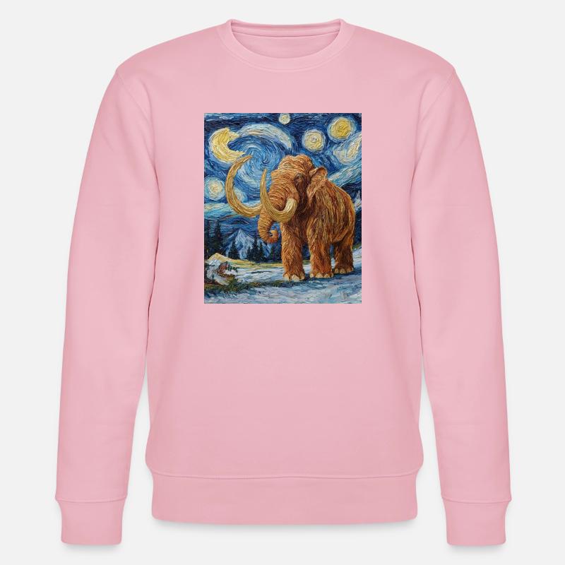 Mammoth Van Gogh Starry Night - Stanley/Stella CHANGER Unisex Organic Sweatshirt - cotton pink