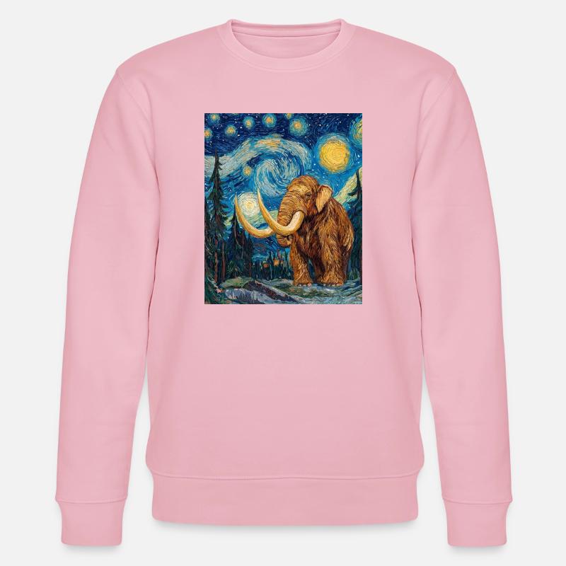 Mammoth Van Gogh Starry Night - Stanley/Stella CHANGER Unisex Organic Sweatshirt - cotton pink
