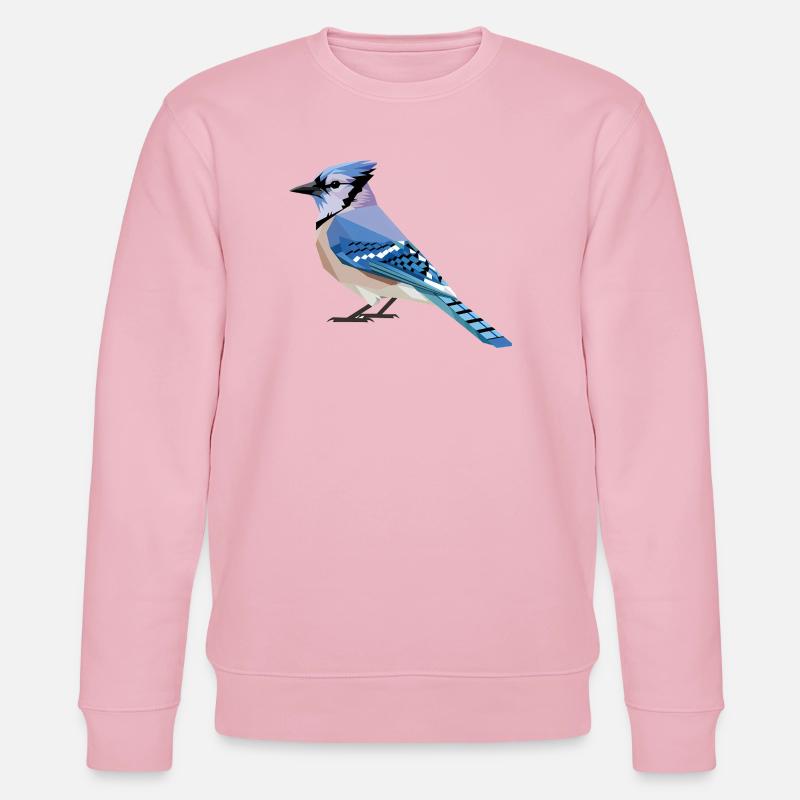 Blue Bird - Cooles Vogel Logo - Stanley/Stella Unisex Bio-Sweatshirt CHANGER  - Hellrosa