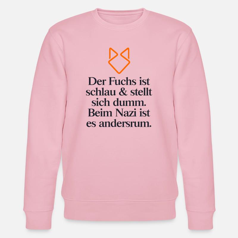 STATEMENT GEGEN RECHTS - Stanley/Stella Unisex Bio-Sweatshirt CHANGER  - Hellrosa