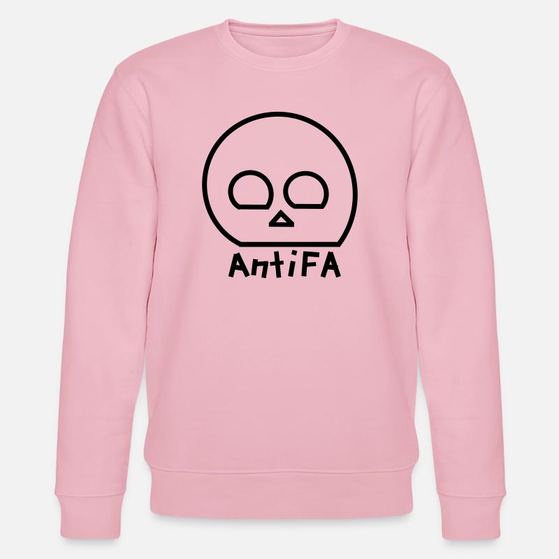 Antifa - Stanley/Stella Unisex Bio-Sweatshirt CHANGER  - Hellrosa