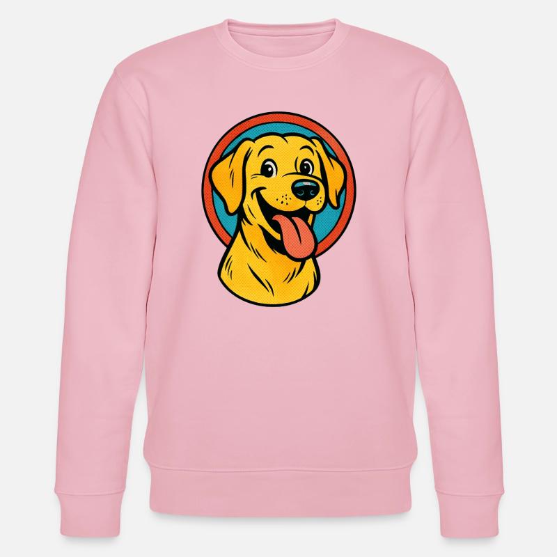 Labrador Retriever Pop Art - Stanley/Stella Unisex Bio-Sweatshirt CHANGER  - Hellrosa