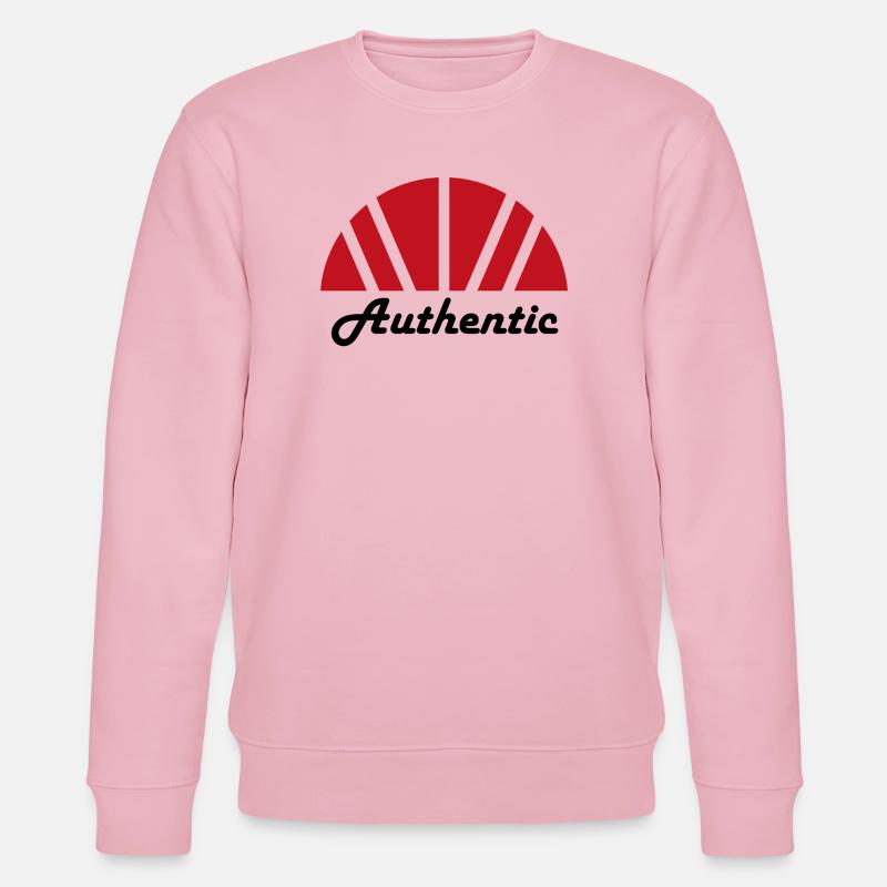 Authentische abstrakte Red Ray Dawn - Stanley/Stella Unisex Bio-Sweatshirt CHANGER  - Hellrosa