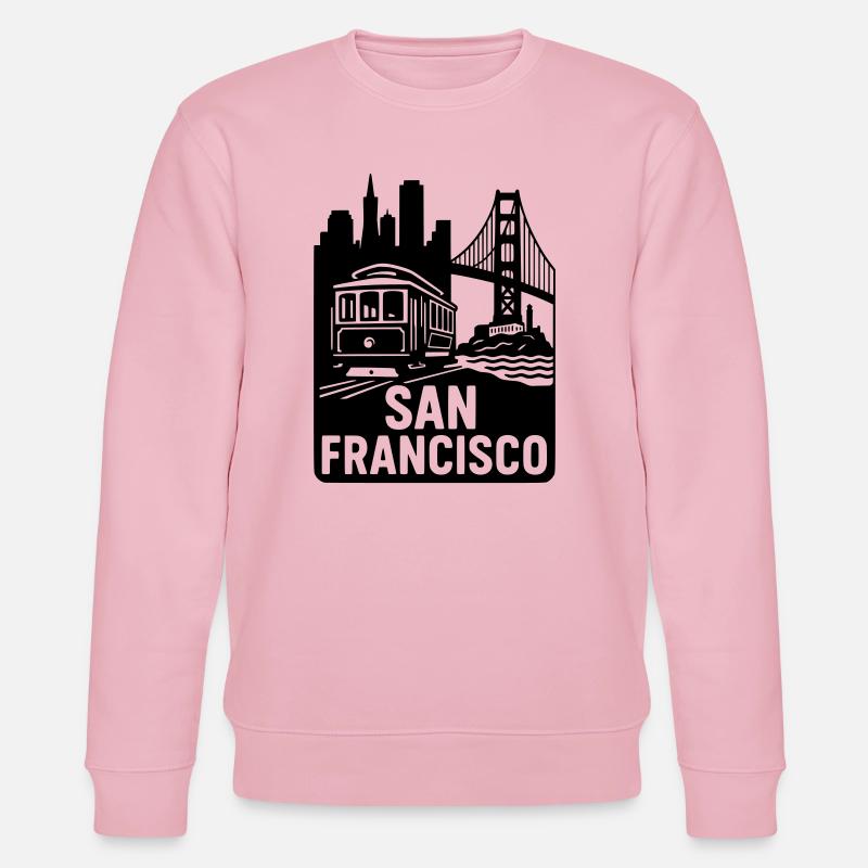 San Francisco Silhouette - Sweat bio CHANGER Stanley/Stella Unisexe - rose pâle