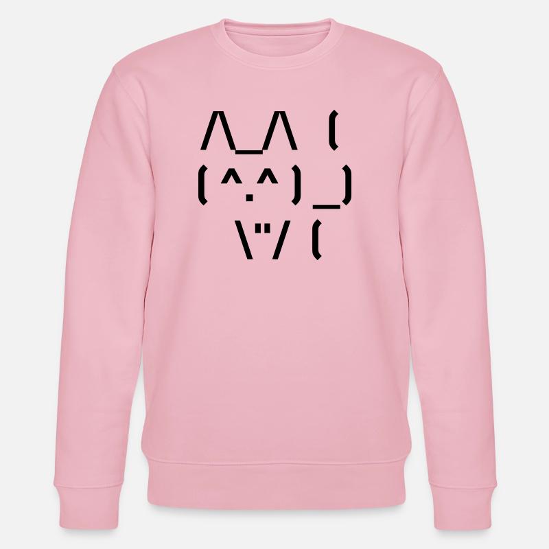 Chat mignon ASCII - Sweat bio CHANGER Stanley/Stella Unisexe - rose pâle