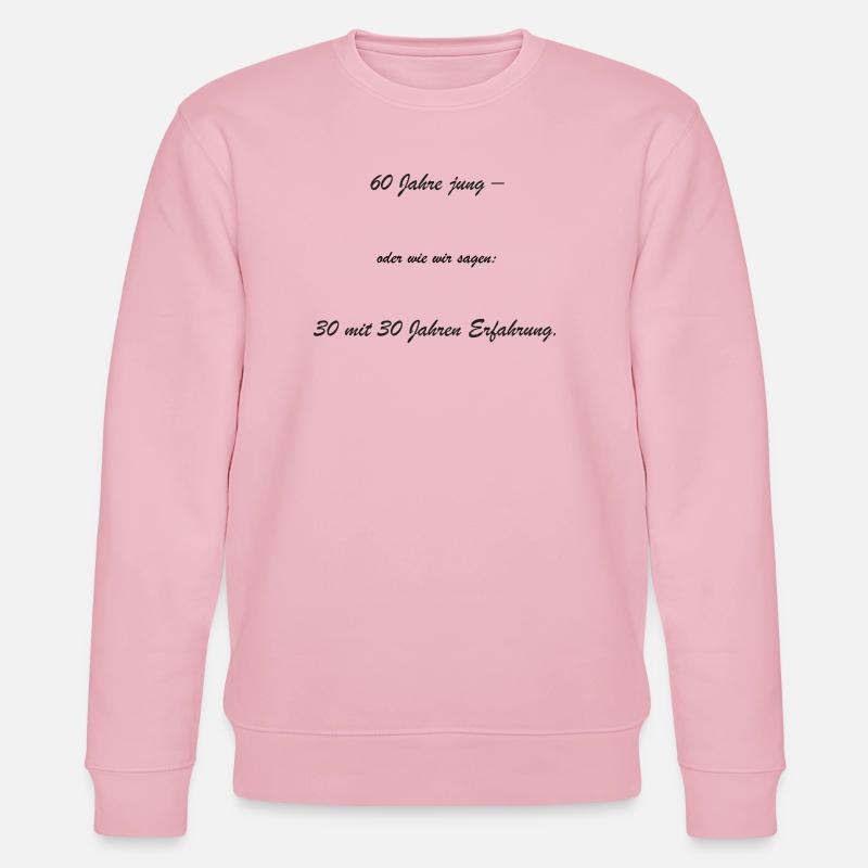 60 ans – 30 ans d’expérience - Sweat bio CHANGER Stanley/Stella Unisexe - rose pâle