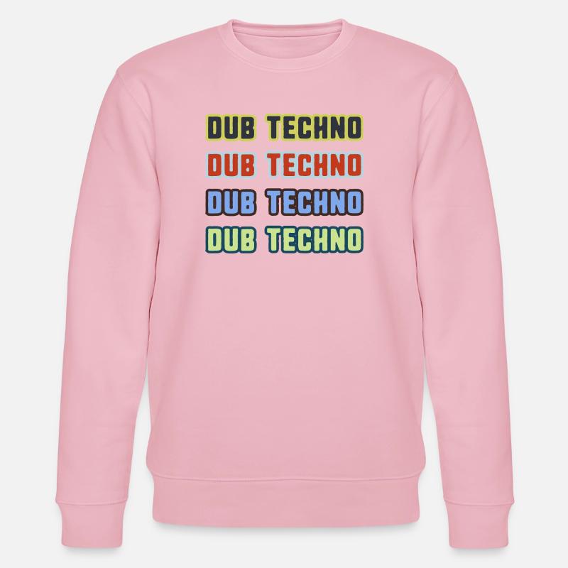 Dub Techno Kaleidoskop - Stanley/Stella Unisex Bio-Sweatshirt CHANGER  - Hellrosa
