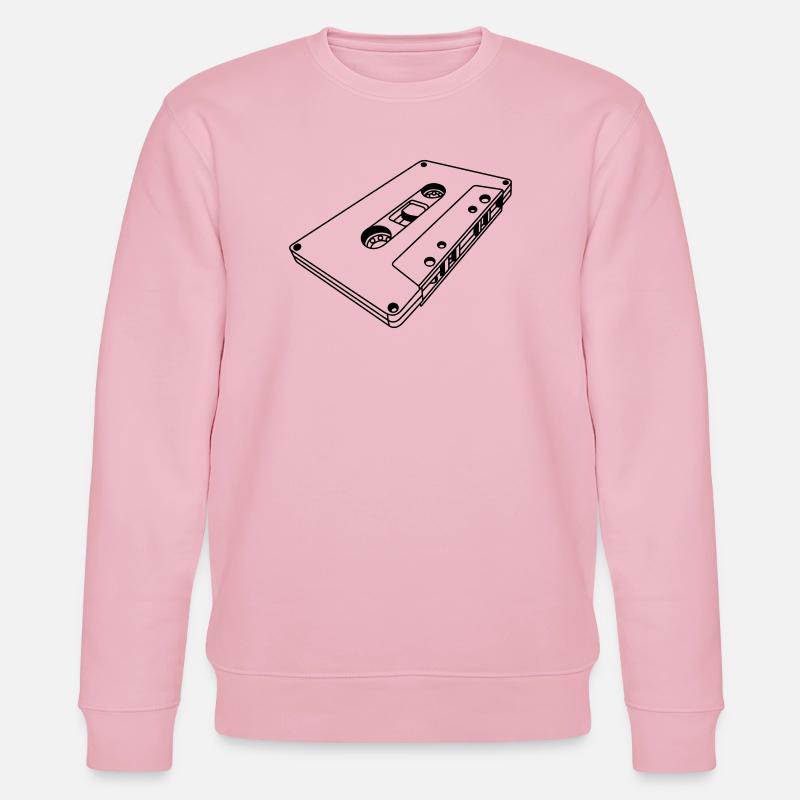 Kassette schräg Retro – Musik Mixtape Design - Stanley/Stella Unisex Bio-Sweatshirt CHANGER  - Hellrosa