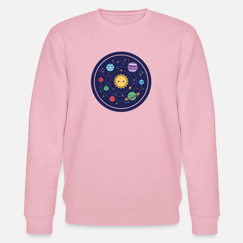 Conception joyeuse du système solaire - Sweat bio CHANGER Stanley/Stella Unisexe - rose pâle