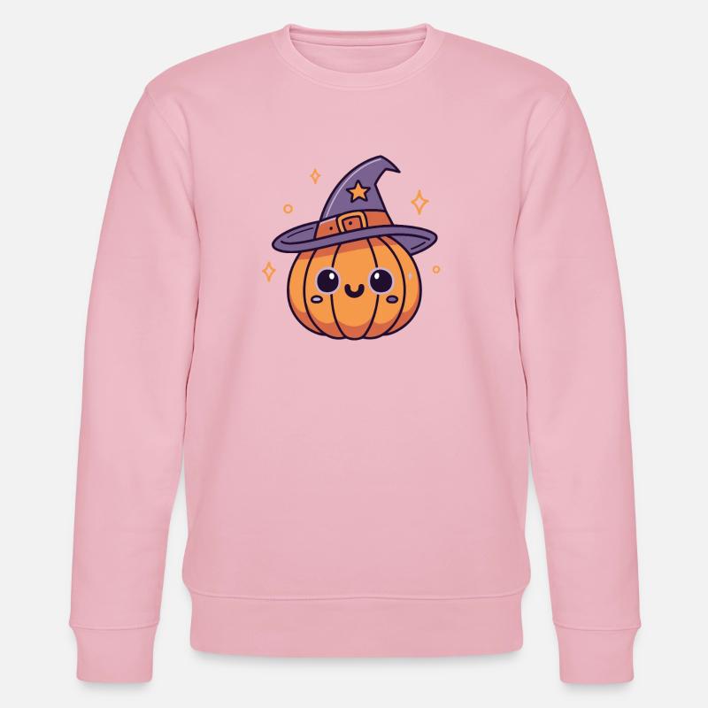 Entzückender Hexenkürbis - Stanley/Stella Unisex Bio-Sweatshirt CHANGER  - Hellrosa