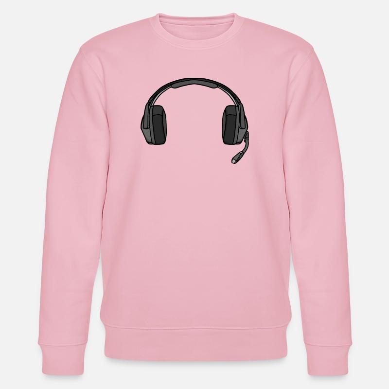 Casque avec micro - Sweat bio CHANGER Stanley/Stella Unisexe - rose pâle