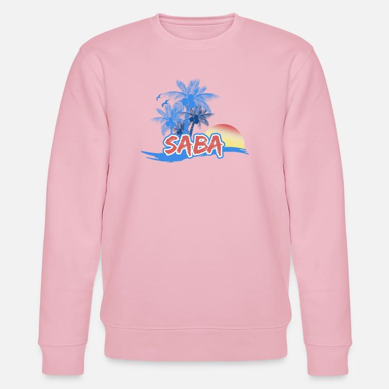 Saba as a beach - Stanley/Stella CHANGER Unisex Organic Sweatshirt - cotton pink