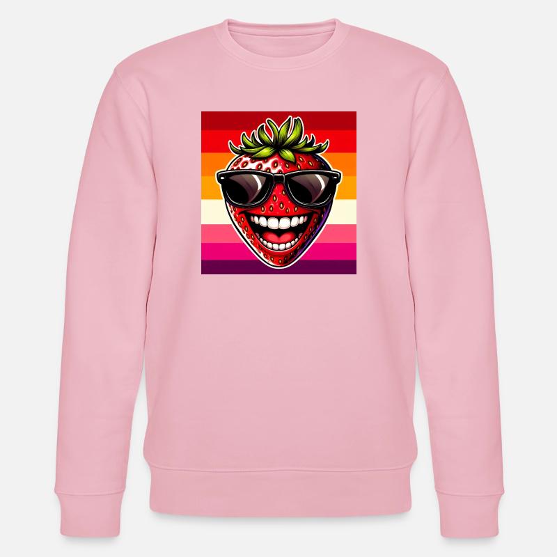 Erdbeeren Erdbeeren - Stanley/Stella Unisex Bio-Sweatshirt CHANGER  - Hellrosa
