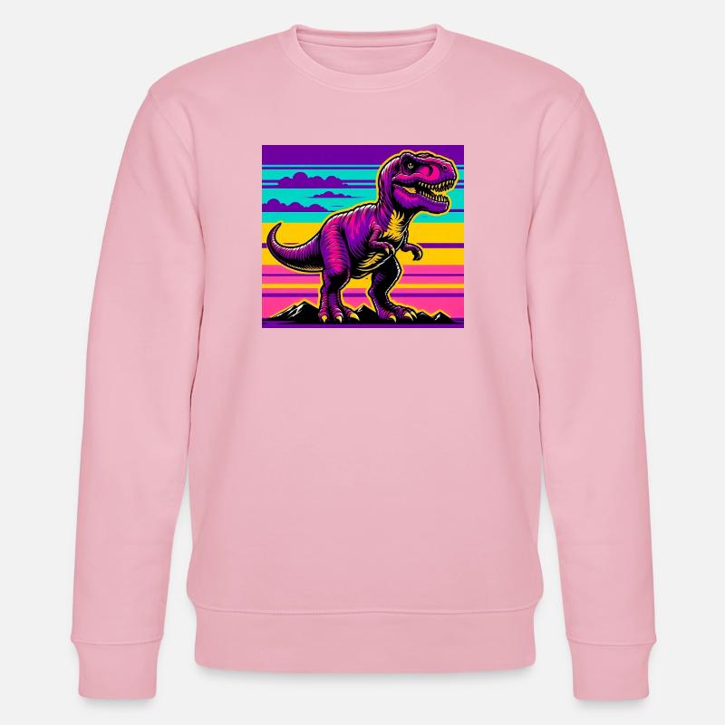 dinosaure - Sweat bio CHANGER Stanley/Stella Unisexe - rose pâle