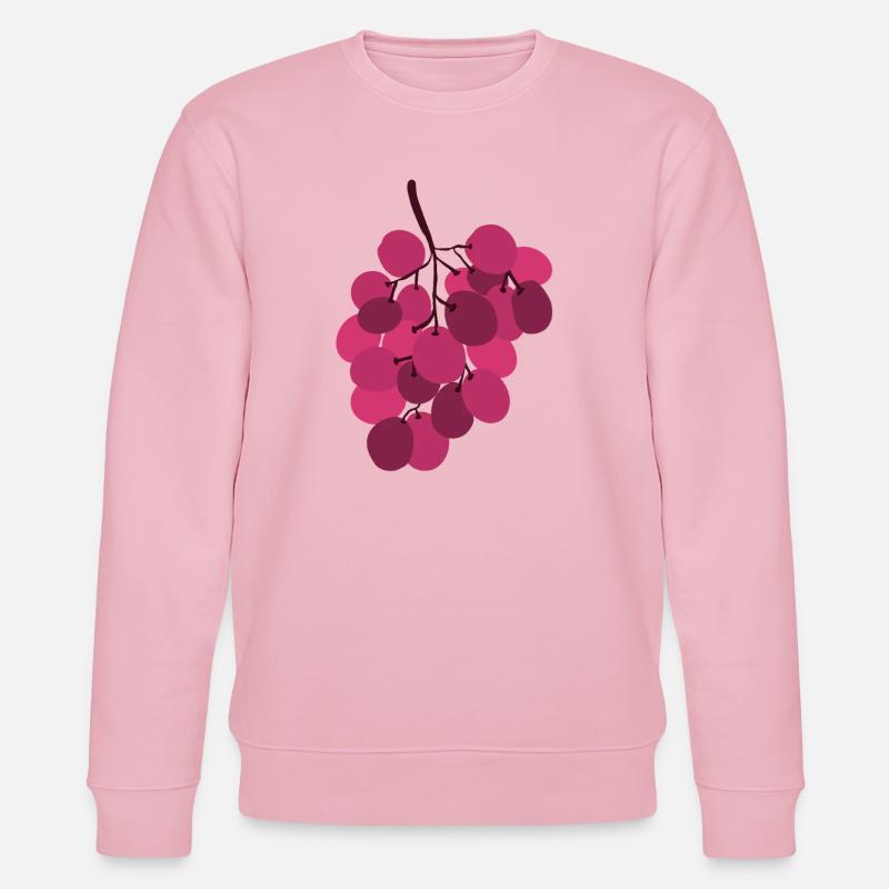 Lebendige rosa Trauben Traube - Stanley/Stella Unisex Bio-Sweatshirt CHANGER  - Hellrosa
