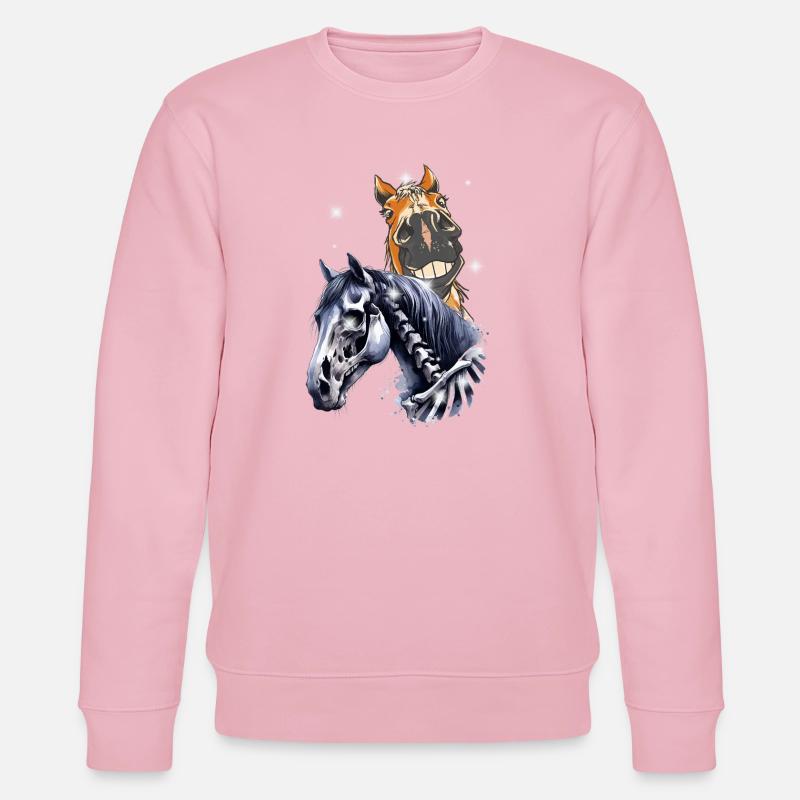 Chevaux d’Halloween Chevaux - Sweat bio CHANGER Stanley/Stella Unisexe - rose pâle