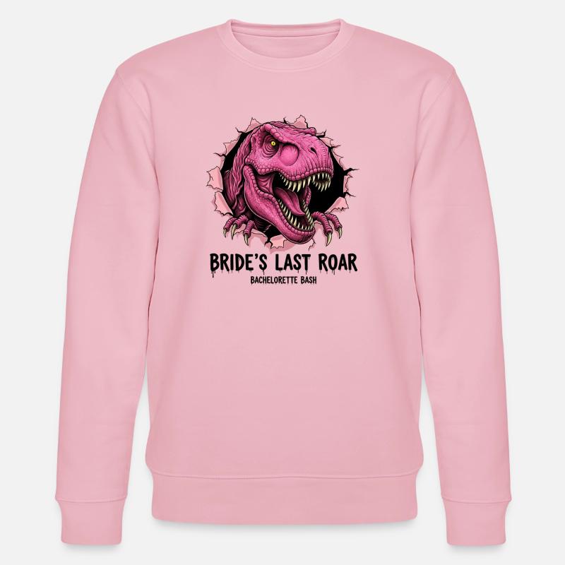 Fête nuptiale T-Rex Breakthrough rose - Sweat bio CHANGER Stanley/Stella Unisexe - rose pâle