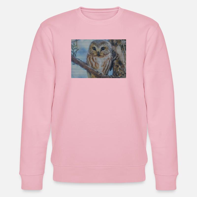 Abendwald Eulenblick - Stanley/Stella CHANGER Unisex Organic Sweatshirt - cotton pink