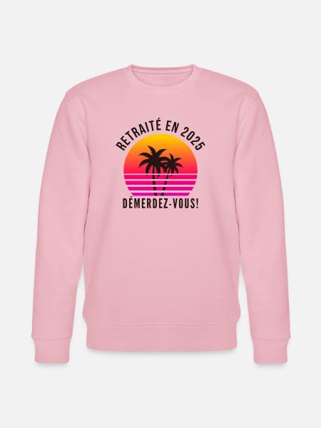 Retired in 2025, Humour retires - Stanley/Stella CHANGER Unisex Organic Sweatshirt - cotton pink