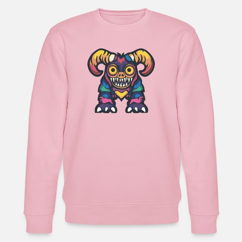 Steinbock Halloween Zombie - Stanley/Stella Unisex Bio-Sweatshirt CHANGER  - Hellrosa
