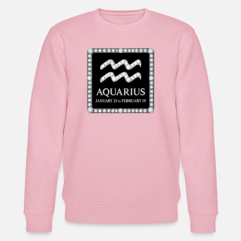 Sternzeichen Wassermann - Stanley/Stella Unisex Bio-Sweatshirt CHANGER  - Hellrosa