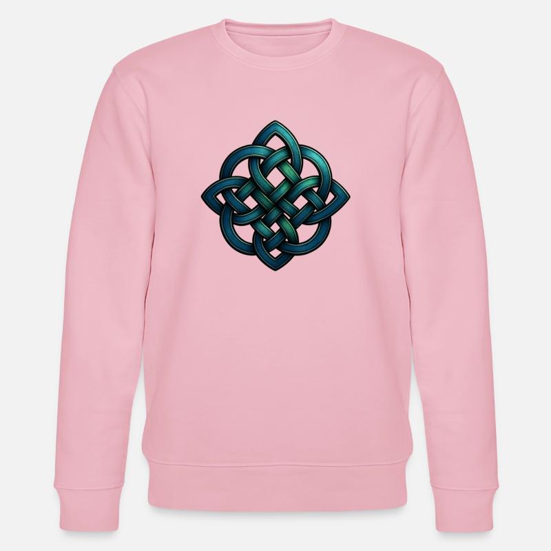 Celtic knot - Stanley/Stella CHANGER Unisex Organic Sweatshirt - cotton pink