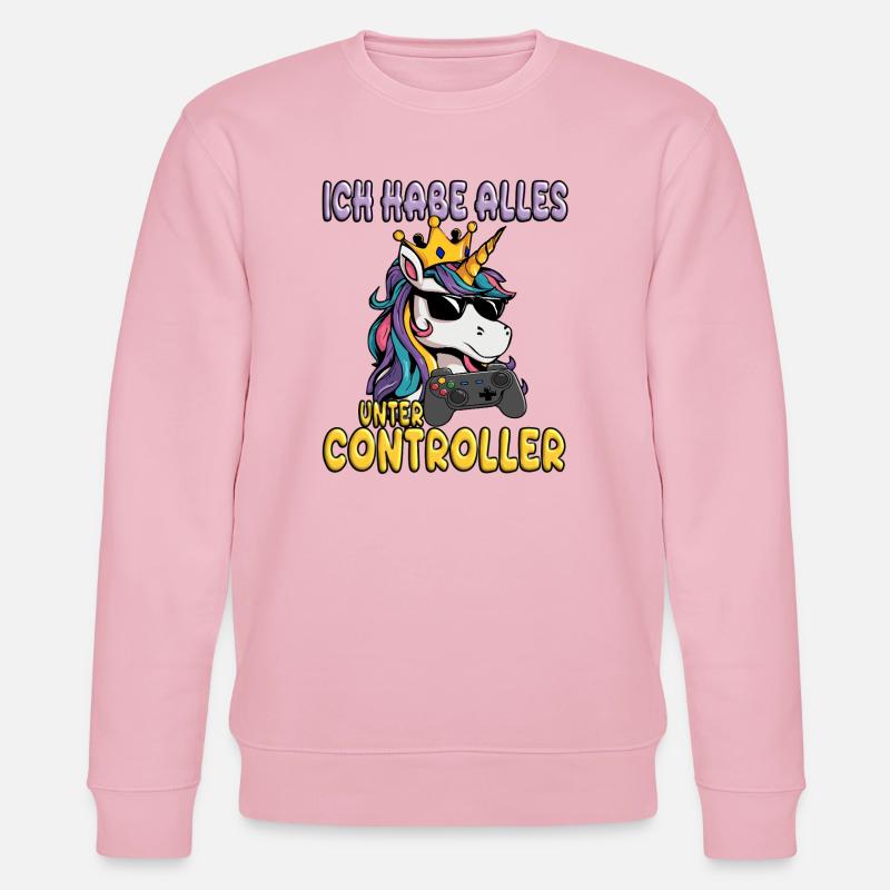 Alles unter controller - einhorn - Stanley/Stella Unisex Bio-Sweatshirt CHANGER  - Hellrosa