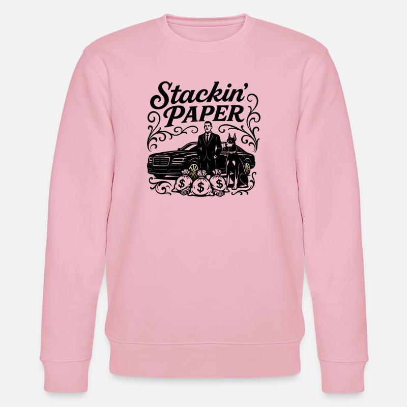 Stackin Paper - Stanley/Stella CHANGER Unisex Organic Sweatshirt - cotton pink