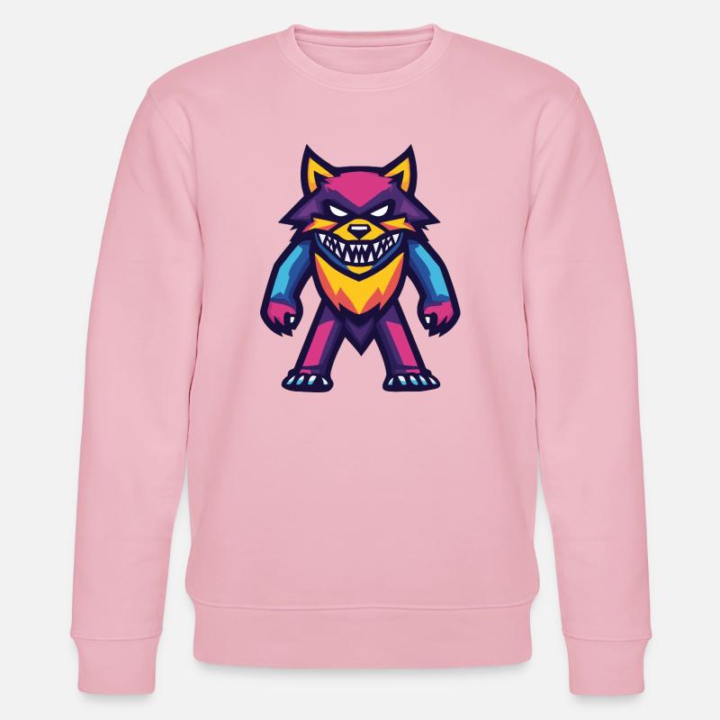 Wolf Halloween Zombie - Stanley/Stella Unisex Bio-Sweatshirt CHANGER  - Hellrosa