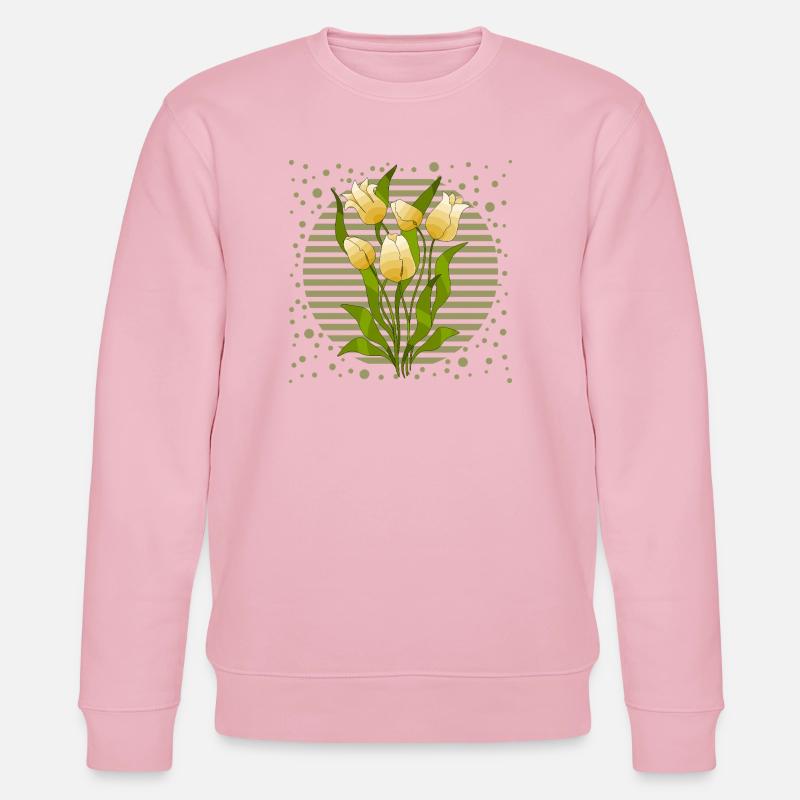 Blumen - Stanley/Stella Unisex Bio-Sweatshirt CHANGER  - Hellrosa