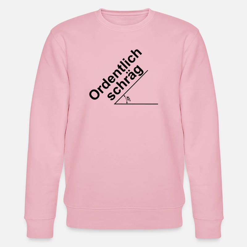 Ordentlich schraeg - Stanley/Stella Unisex Bio-Sweatshirt CHANGER - Hellrosa