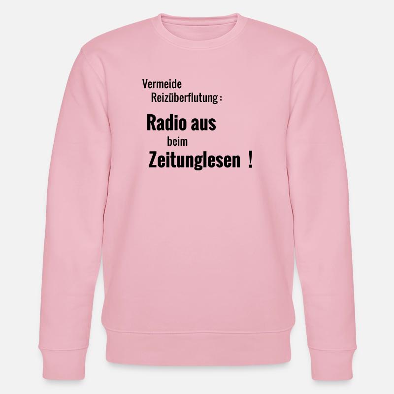 Reizueberflutung - Stanley/Stella Unisex Bio-Sweatshirt CHANGER  - Hellrosa