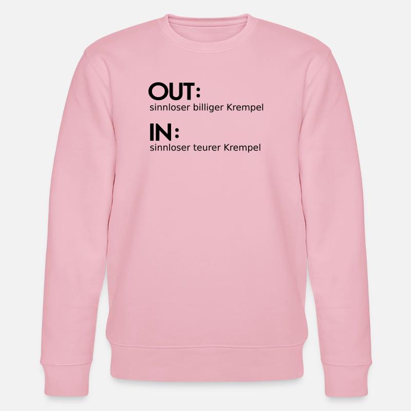 Entrée - Sortie - Sweat bio CHANGER Stanley/Stella Unisexe - rose pâle