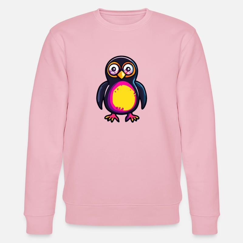 Pinguin Halloween Zombie - Stanley/Stella Unisex Bio-Sweatshirt CHANGER  - Hellrosa