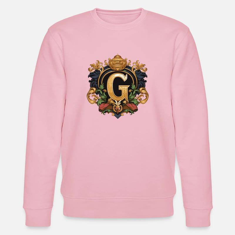G Buchstabe Name Krone - Stanley/Stella Unisex Bio-Sweatshirt CHANGER  - Hellrosa
