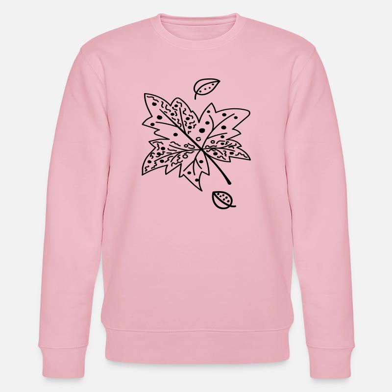 Herbstblatt - Stanley/Stella Unisex Bio-Sweatshirt CHANGER  - Hellrosa