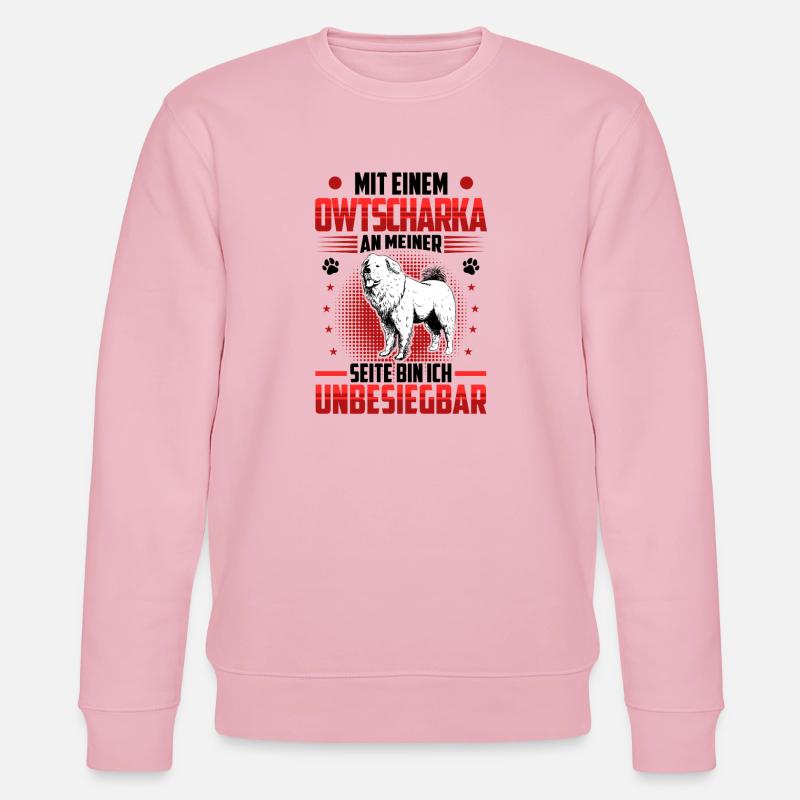L’imbattable Ovcharka du Caucase - Sweat bio CHANGER Stanley/Stella Unisexe - rose pâle