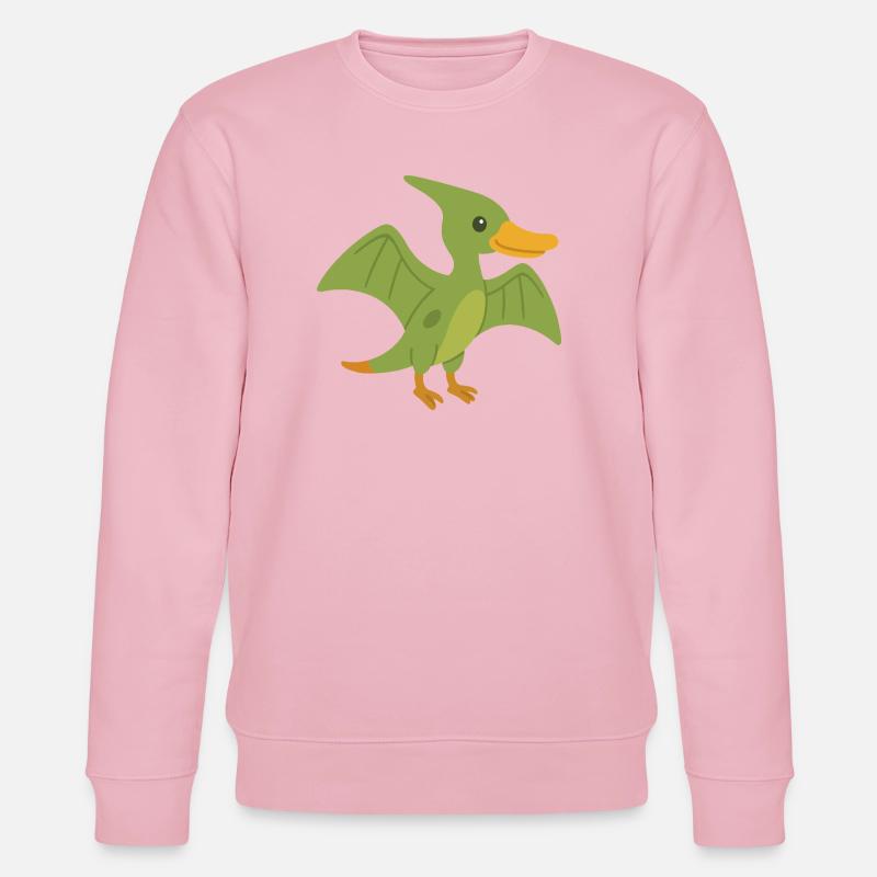 Canard Ptérodactyle mignon - Sweat bio CHANGER Stanley/Stella Unisexe - rose pâle