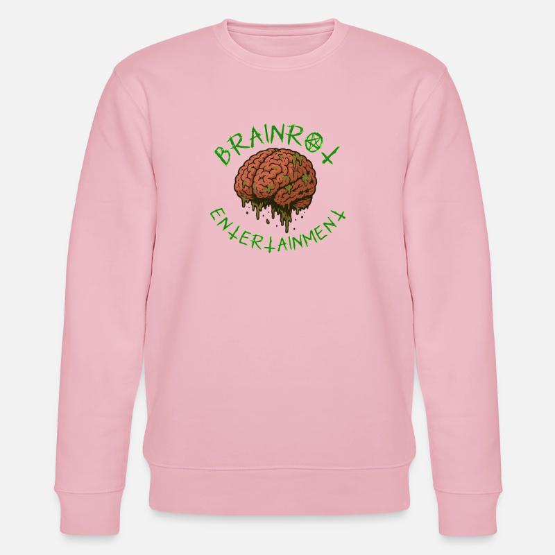 Brainrot Entertainment – Rotten Mind Design - Stanley/Stella Unisex Bio-Sweatshirt CHANGER  - Hellrosa