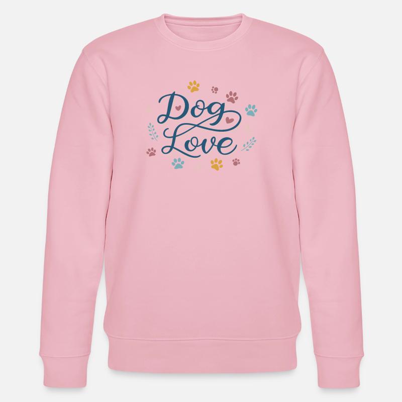 Dog Love Script Pastel Paw - Sweat bio CHANGER Stanley/Stella Unisexe - rose pâle
