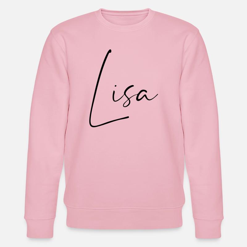 lisa / handschrift name design - Stanley/Stella Unisex Bio-Sweatshirt CHANGER  - Hellrosa