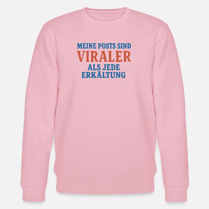 Virale Posts - Stanley/Stella Unisex Bio-Sweatshirt CHANGER  - Hellrosa