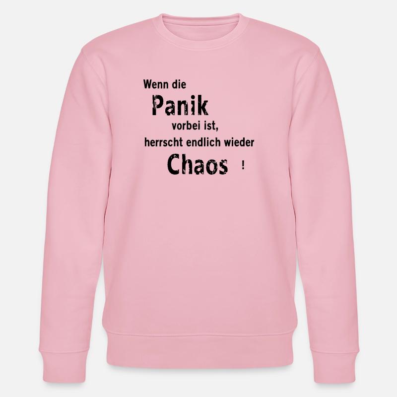 Panik und Chaos - Stanley/Stella Unisex Bio-Sweatshirt CHANGER  - Hellrosa