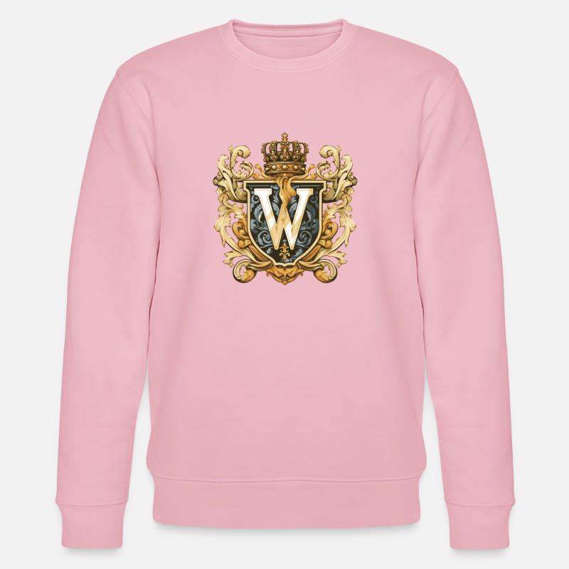 W Buchstabe Name Krone - Stanley/Stella Unisex Bio-Sweatshirt CHANGER  - Hellrosa