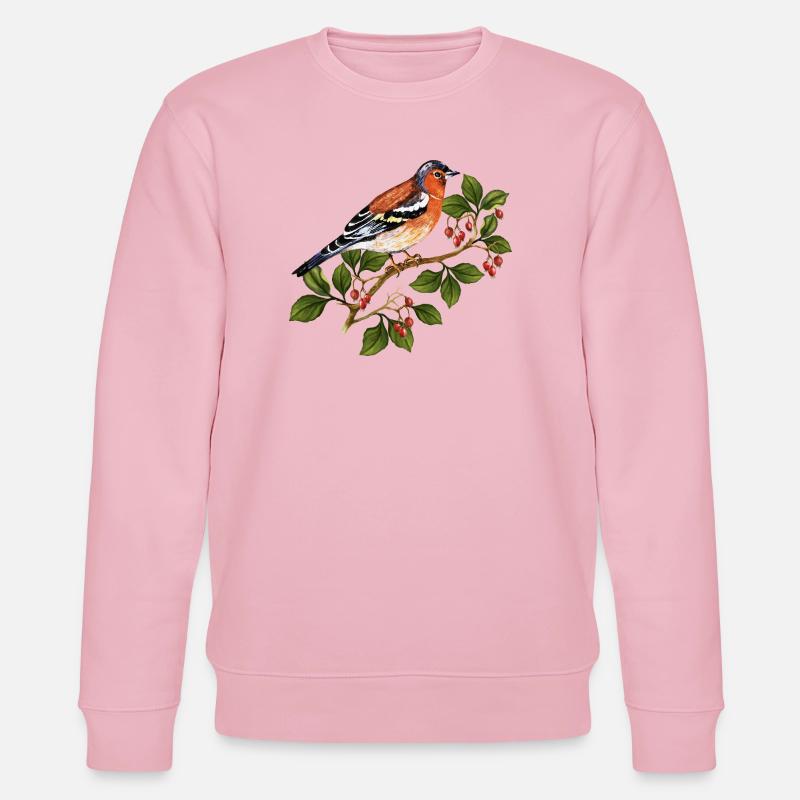 Bunter Vogel - Stanley/Stella Unisex Bio-Sweatshirt CHANGER  - Hellrosa