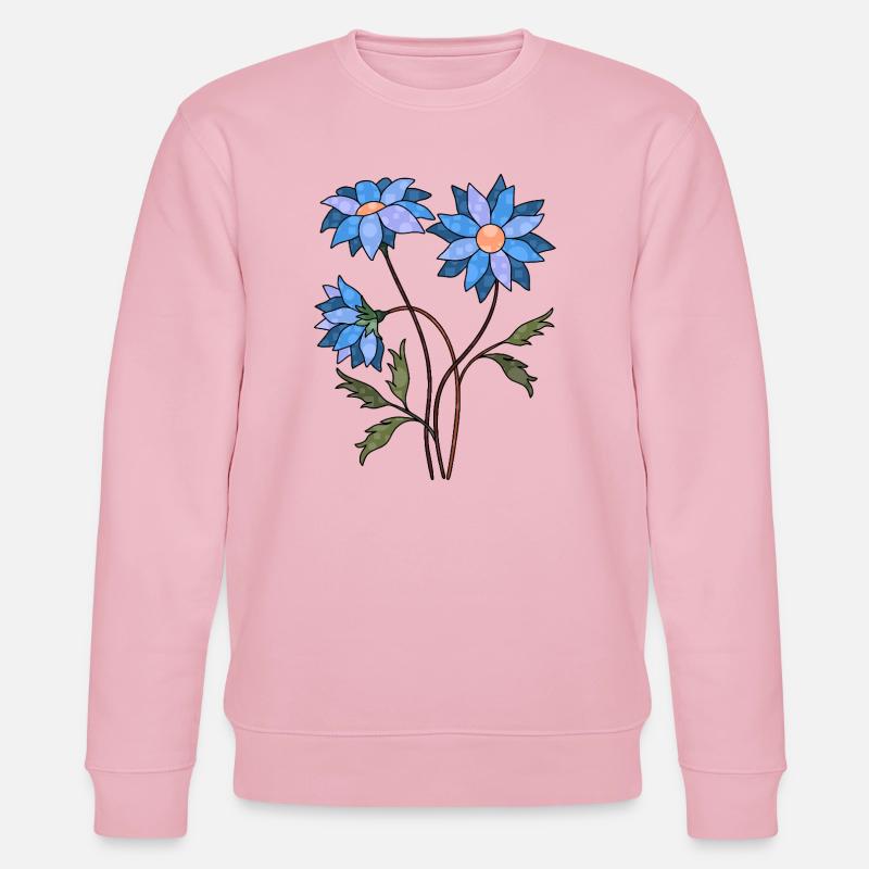 Blumen - Stanley/Stella Unisex Bio-Sweatshirt CHANGER  - Hellrosa